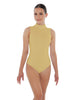 Solid Lycra Tneck Sleeveless Keyhole Back Leotard