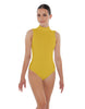 Solid Lycra Tneck Sleeveless Keyhole Back Leotard