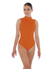 Solid Lycra Tneck Sleeveless Keyhole Back Leotard