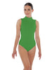 Solid Lycra Tneck Sleeveless Keyhole Back Leotard