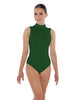 Solid Lycra Tneck Sleeveless Keyhole Back Leotard