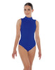 Solid Lycra Tneck Sleeveless Keyhole Back Leotard