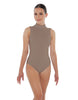 Solid Lycra Tneck Sleeveless Keyhole Back Leotard