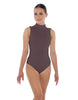 Solid Lycra Tneck Sleeveless Keyhole Back Leotard