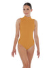 Solid Lycra Tneck Sleeveless Keyhole Back Leotard