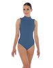 Solid Lycra Tneck Sleeveless Keyhole Back Leotard