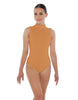 Solid Lycra Tneck Sleeveless Keyhole Back Leotard