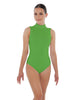 Solid Lycra Tneck Sleeveless Keyhole Back Leotard