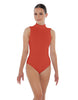 Solid Lycra Tneck Sleeveless Keyhole Back Leotard