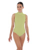 Solid Lycra Tneck Sleeveless Keyhole Back Leotard