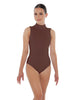 Solid Lycra Tneck Sleeveless Keyhole Back Leotard