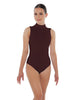 Solid Lycra Tneck Sleeveless Keyhole Back Leotard
