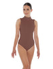 Solid Lycra Tneck Sleeveless Keyhole Back Leotard