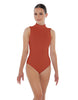 Solid Lycra Tneck Sleeveless Keyhole Back Leotard