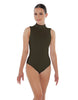 Solid Lycra Tneck Sleeveless Keyhole Back Leotard