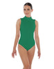 Solid Lycra Tneck Sleeveless Keyhole Back Leotard