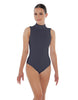 Solid Lycra Tneck Sleeveless Keyhole Back Leotard