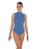 Solid Lycra Tneck Sleeveless Keyhole Back Leotard
