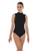 Solid Lycra Tneck Sleeveless Keyhole Back Leotard