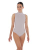 Solid Lycra Tneck Sleeveless Keyhole Back Leotard