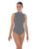 Solid Lycra Tneck Sleeveless Keyhole Back Leotard