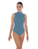 Solid Lycra Tneck Sleeveless Keyhole Back Leotard