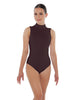 Solid Lycra Tneck Sleeveless Keyhole Back Leotard