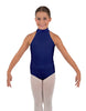 Solid Lycra Halter Collar Leotard