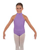 Solid Lycra Halter Collar Leotard
