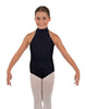 Solid Lycra Halter Collar Leotard