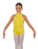 Solid Lycra Halter Collar Leotard