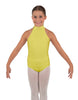 Solid Lycra Halter Collar Leotard