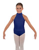 Solid Lycra Halter Collar Leotard