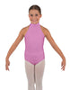 Solid Lycra Halter Collar Leotard