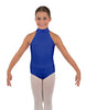 Solid Lycra Halter Collar Leotard