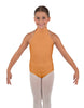 Solid Lycra Halter Collar Leotard