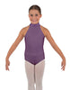 Solid Lycra Halter Collar Leotard