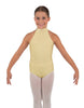 Solid Lycra Halter Collar Leotard