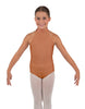 Solid Lycra Halter Collar Leotard