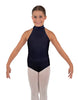 Solid Lycra Halter Collar Leotard