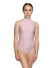 Solid Lycra Halter Leotard Low Back