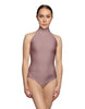 Solid Lycra Halter Leotard Low Back