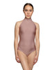 Solid Lycra Halter Leotard Low Back