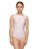 Solid Lycra Boatneck Tank Leotard with High Back
