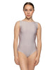 Solid Lycra Boatneck Tank Leotard with High Back