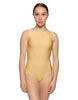 Solid Lycra Boatneck Tank Leotard with High Back