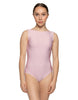Solid Lycra Boatneck Tank Leotard with High Back