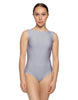 Solid Lycra Boatneck Tank Leotard with High Back