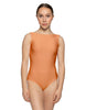 Solid Lycra Boatneck Tank Leotard with High Back
