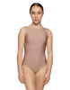 Solid Lycra Boatneck Tank Leotard with High Back